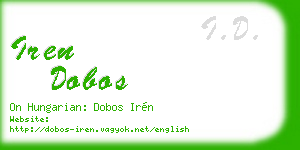 iren dobos business card