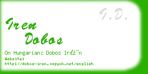 iren dobos business card